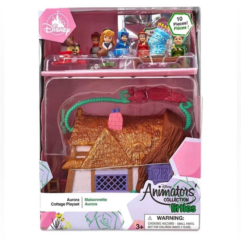 Disney Animators' Collection Littles Aurora Cottage Playset